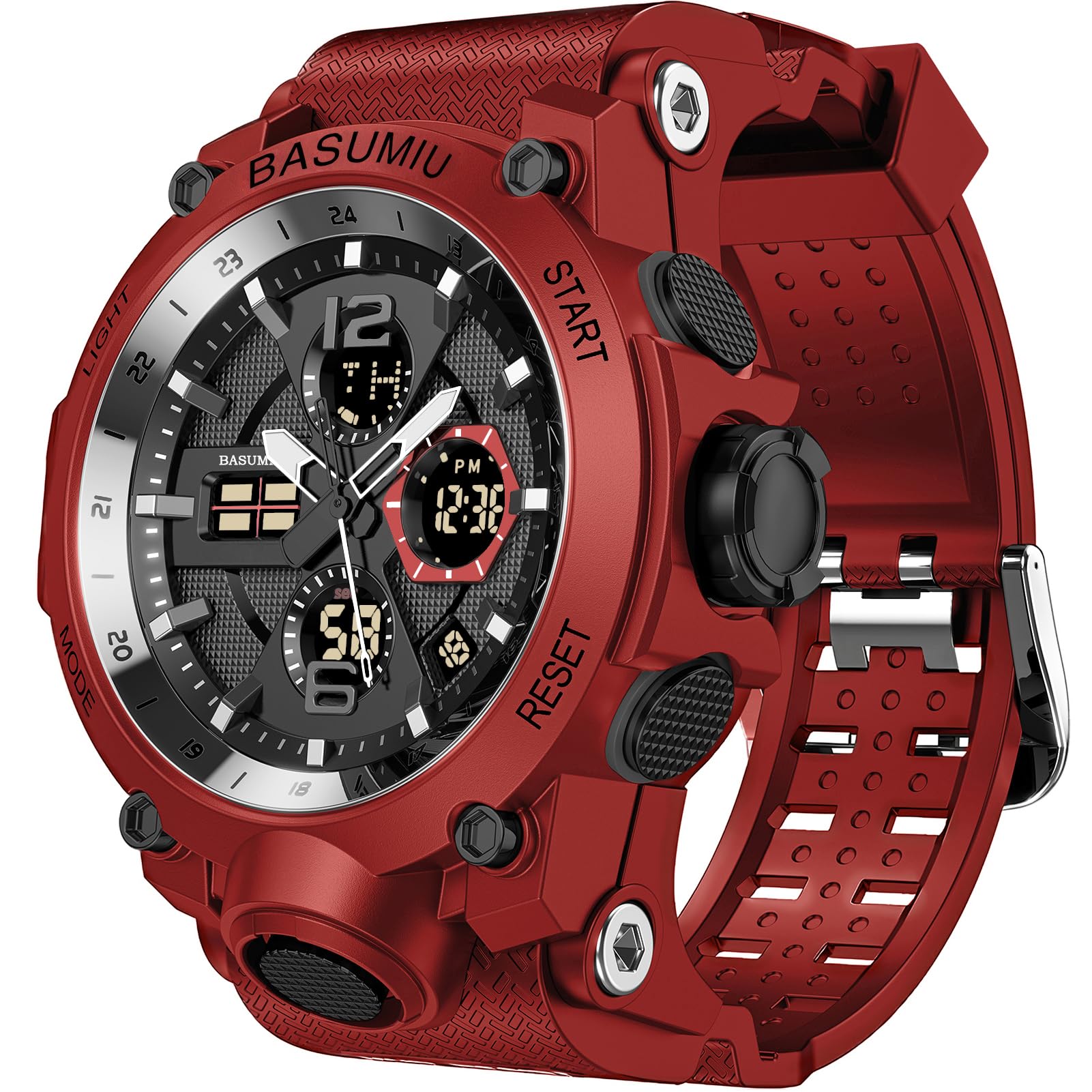 Pienolan Men's Sports Watch — Analog Digital Waterproof Tactical Military